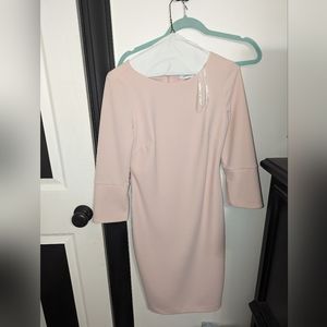 NWOT Pink Midi Calvin Klein Dress